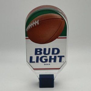 Vintage Bud Light Beer Football Ball Keg Tap Knob Handle Acrylic
